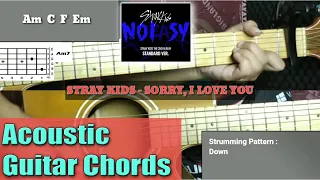 Stray Kids - Sorry, I Love You Guitar Chords Tutorial + Guitar Cover