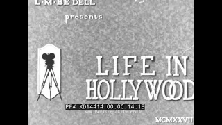 1927 " LIFE IN HOLLYWOOD "  FILM STUDIOS & SILENT MOVIE STARS   BEN LYON  GEORGE SIEGMANN XD14414