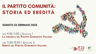 Il Partito comunità: storia ed eredità | Parte prima