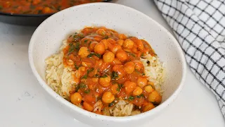 Chickpea Curry ❗ 5 Minute Dinner ❗❗❗ Vegan recipe #98