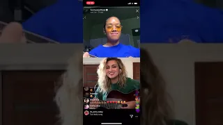 H.E.R and Tori Kelly Live Instagram - Frank Ocean Thinking About You Cover 6th April