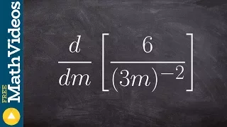 Simplify first then find the derivative