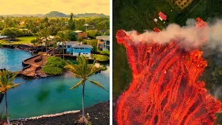ГАВАЙИ СЕГОДНЯ ДО и ПОСЛЕ | Извержение вулкана Килауэа на Гавайях 2018