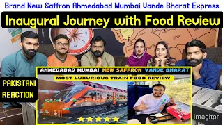 Brand New Saffron Ahmedabad Mumbai Vande Bharat Express Inaugural Journey with Food Review.