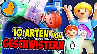 10 ARTEN VON GESCHWISTERN, die jeder kennt! Playmobil Film