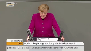 Regierungserklärung von Angela Merkel am 21.03.2018