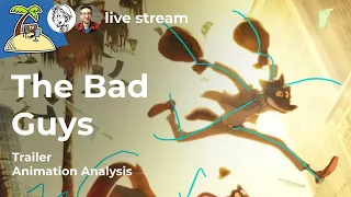[Live] Animation Analysis - The Bad Guys trailer