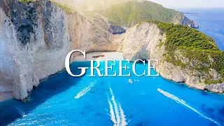 Greece 4K - Scenic Relaxation Film with Beautiful Relaxing Music for Stress Relief, Study Music