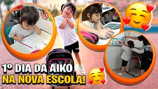 PRIMEIRO DIA DE AULA DA AIKO NA ESCOLA NOVA | VLOG