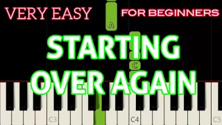 VERY EASY TUTORIAL FOR BEGINNERS [ STARTING OVER AGAIN ( HD ) - NATALIE COLE ]