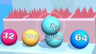 Ball Ladder 2048 ! All Levels Gameplay (1288-1292) android, ios