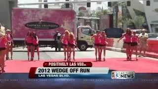 Miss USA 2012  contestants race in wedges for charity