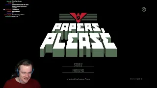 Insym Plays Papers, Please - Livestream from 14/2/2024