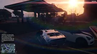 Grand Theft Auto V Gas Station Explosion