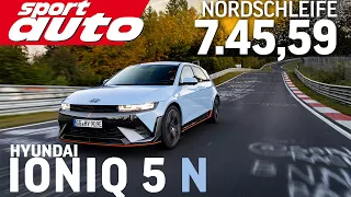 Hyundai Ioniq 5 N | Nordschleife 7.45,59 min HOT LAP  | First EV Supertest sport auto