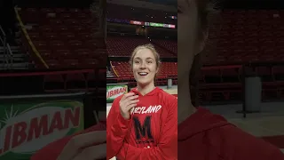 Abby Meyers, Maryland women's basketball player on the fun of March & on hosting the first 2 rounds🏀