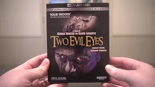 Two Evil Eyes (1990) Dir. Dario Argento & George A. Romero Blue Underground 4K UHD Blu-ray Unboxing
