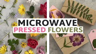 Learn How to Press Flowers...In the Microwave! | How to Press Flowers