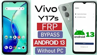 Vivo y17s v2310 frp bypass latest security / Vivo y17s frp bypass latest 2024 / vivo y17s frp