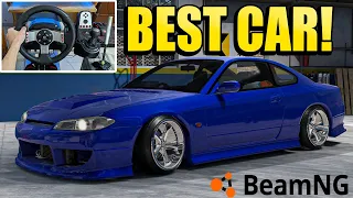 BEST Drift Car in BeamNG With Steering Wheel!