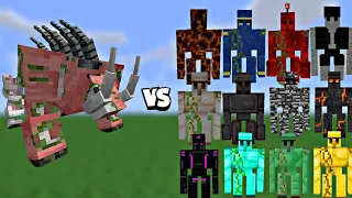 Minecraft all golems vs mutant zoglin fight||Minecraft mob battle #minecraft #gaming