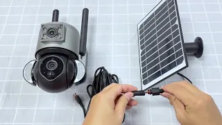 SECTEC Dual Lens Dual View Solar Camera Bluetooth Connection (538 WIFI - Version)