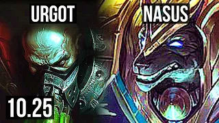 URGOT vs NASUS (TOP) | 1900+ games, 6/1/4, 1.3M mastery | EUW Master | v10.25