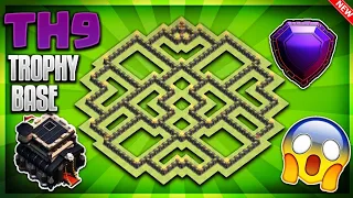 'INSANE' TOWN HALL 9 (TH9) TROPHY/DEFENSIVE BASE DESIGN 2018- Clash Of Clans