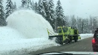 Snow plow at Snoqualmie Pass