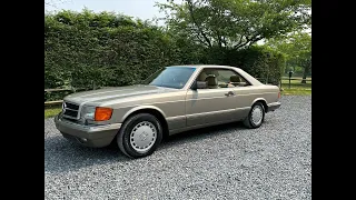 1989 Mercedes 560SEC test drive
