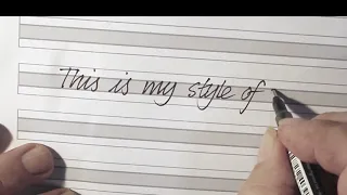 Video to accompany 'Cursive Handwriting for Adults'