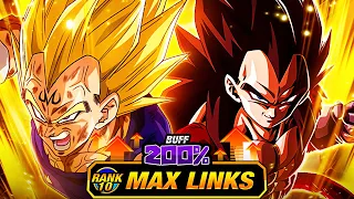 200% LEADER SKILL BUFF! LEVEL 10 LINKS 100% RAINBOW STAR EZA LR SSJ4 VEGETA! (DBZ: Dokkan Battle)