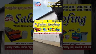 SALEM ROOFING: High Quality Metal Roofing Sheet Manufacturer in Salem | Fast Delivery 🚚 AM/NS, JSW