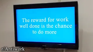 r/Antiwork | work as reward?