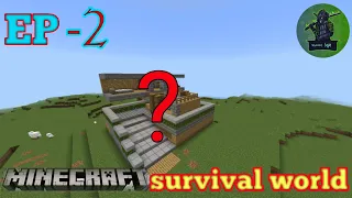 I make to house in my survival world | EP-2 | #minecraft