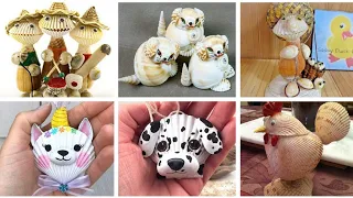 seashell crafts | seashell animals | seashell craft ideas | sea shell art | seashell showpiece craft