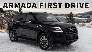 First 2021 Nissan Armada Drive & Interior / Exterior Full Tour