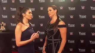 Cathy Kelley, Steph McMahon & Triple H talk about the MYC