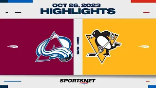 NHL Highlights | Avalanche vs. Penguins - October 26, 2023