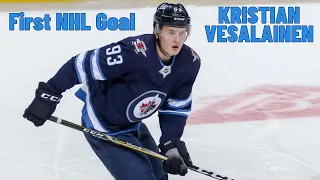 Kristian Vesalainen #93 (Winnipeg Jets) first NHL goal Oct 23, 2021