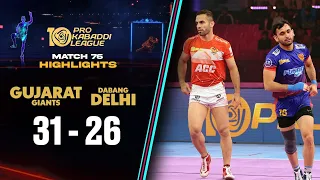 All-Round Performance From Fazel's Gujarat Giants Against Dabang Delhi | PKL 10 Highlights Match #76