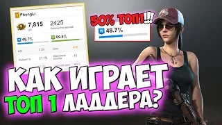 PUBG КАК ИГРАЕТ ТОП 1 РЕЙТИНГА? ТАБЛИЦЫ ЛИДЕРОВ ПУБГ