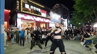 MONDAY. BLACK MIST. BEAUTIFUL SPLENDID PERFORMANCE. HONGDAE STREET.