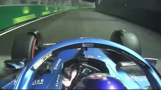 Gran salvada de Fernando Alonso en Q3 / GP de Singapur 2022