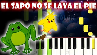 El Sapo no se Lava el Pie | Piano Cover | Tutorial | Karaoke