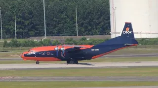 Cavok Airlines Antonov AN-12 [UR-CKM] takeoff from IAH