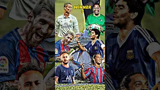 Messi, Ronaldo, Neymar VS Pele, Maradona, Ronaldinho 🐐🔥(Cold VS)😱😈💪💥