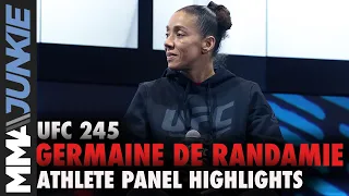 UFC 245: Germaine de Randamie at UFC athlete panel