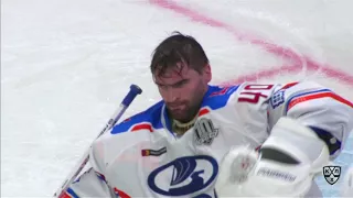 Lazushin takes Kovalchuk slapshot to head