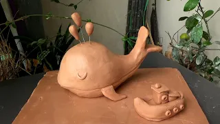 How to Make a Whale with Clay | Easy Clay Animal Making Tutorial